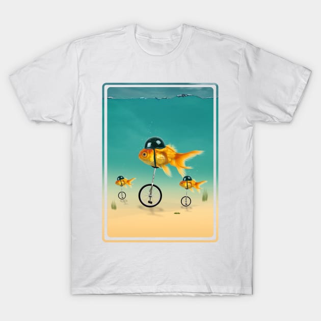 gold fish T-Shirt by MARK ASHKENAZI